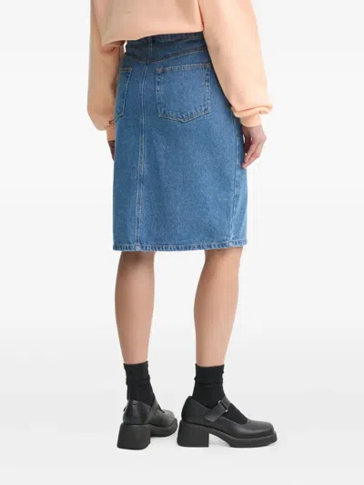 Day Birger Et Mikkelsen Denim Midi Skirt In Blue