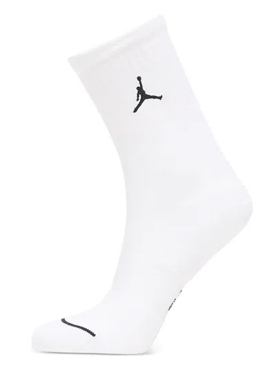 Jordan Crew Socks Three-pack In White