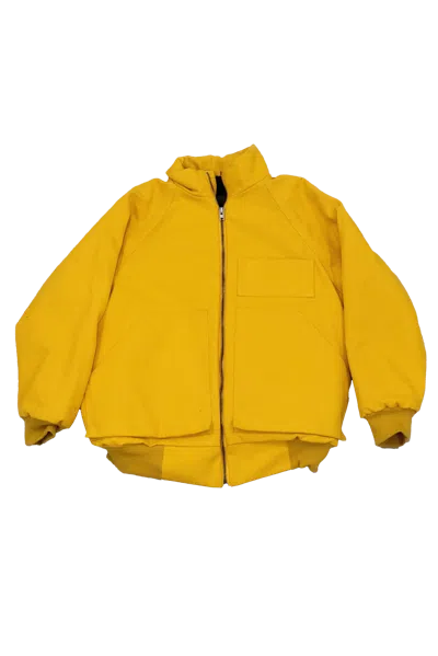 Bryan Jimene`z Bryan Jimenez Canvas Cold Weather Jacket Yellow In Yellow