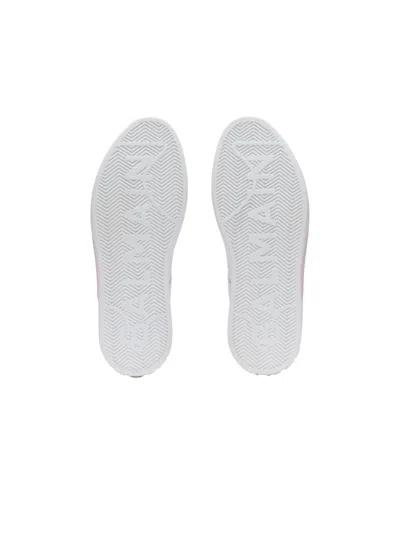 Balmain B-court Trainers In Calfskin With Pb Logo In Multi