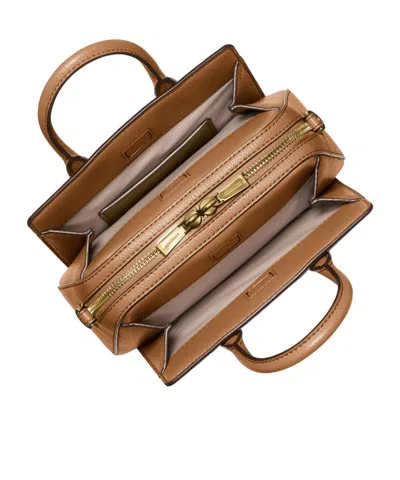 Michael Kors Michael  Laila Extra-small Signature Logo Crossbody Bag In Brown