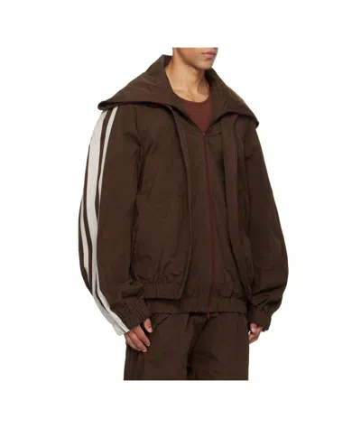 Egonlab Fusion Track Jacket In Brown