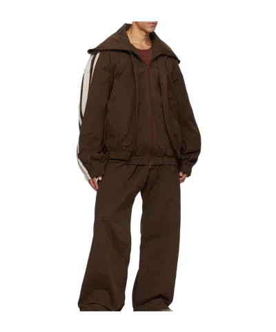 Egonlab Fusion Track Jacket In Brown