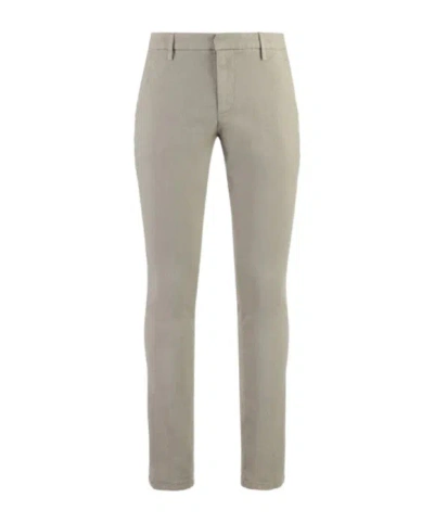 Dondup Gaubert Cotton Chino Trousers In Gray