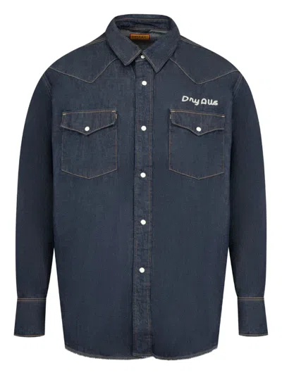 Human Made Western Denim Shirt In Blue
