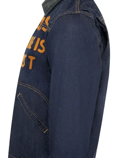 Human Made Work Zip-up Denim Jacket In Blue