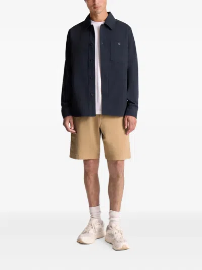 Fusalp Button-fastening Patch-pocket Shirt Jacket In Blue