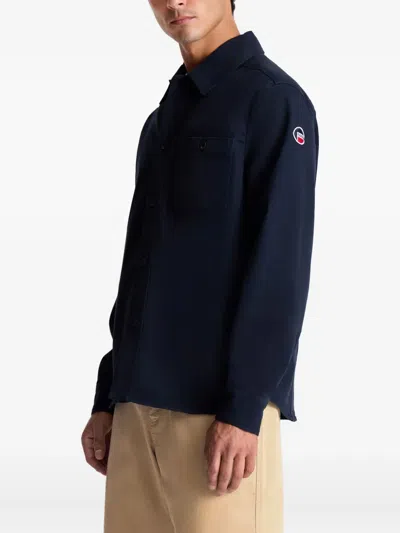 Fusalp Button-fastening Patch-pocket Shirt Jacket In Blue