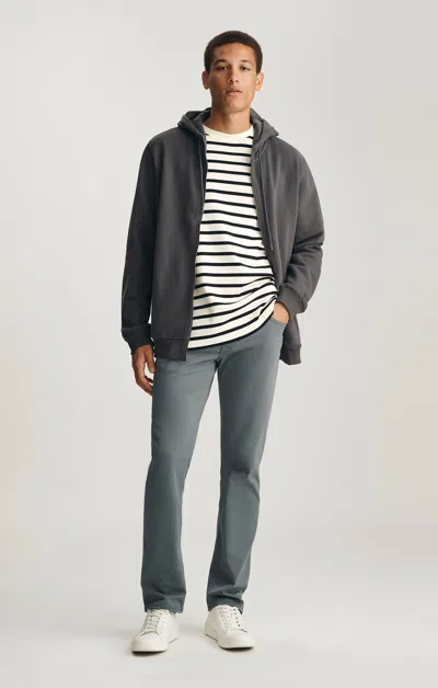 Mavi Zach Straight Leg In Turbulence Twill In Gray