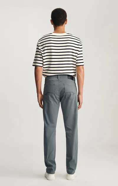Mavi Zach Straight Leg In Turbulence Twill In Gray