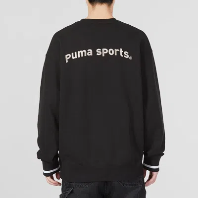 Puma Team Crew Tr Logo Sweater 'black' In Multi