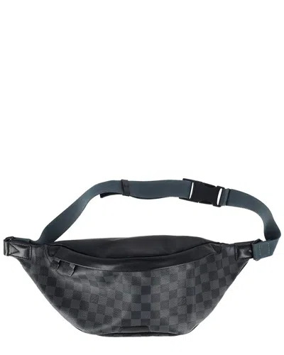 Pre-owned Louis Vuitton Blue Damier Graphite Discovery Bumbag (authentic Pre-loved)