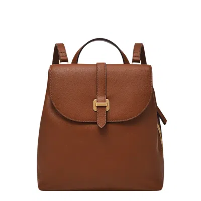 Fossil Women's Emery Leather Backpack In Brown