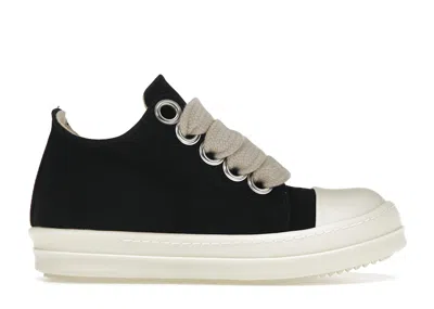 Pre-owned Rick Owens Drkshdw Jumbo Lace Low (women's) Sneakers In Black/cream White In Multi