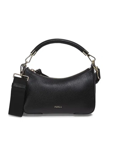 Furla Women's Mini Leather Shoulder Bag In Black