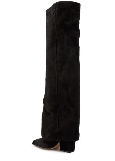 Paris Texas Jane 100 Suede Knee-high Boots In Black
