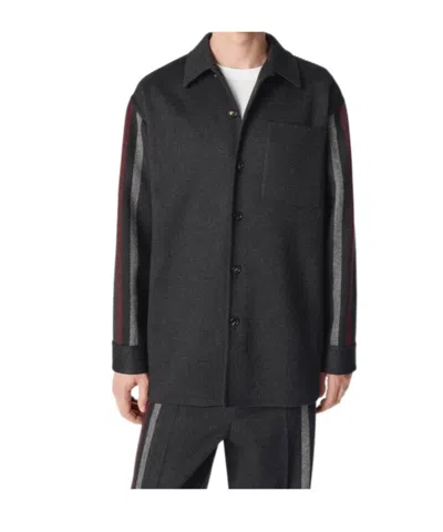 Bottega Veneta Surchemise En Laine Et Cachemire In Black