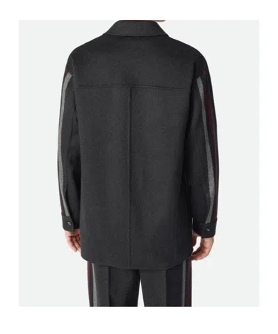 Bottega Veneta Surchemise En Laine Et Cachemire In Black