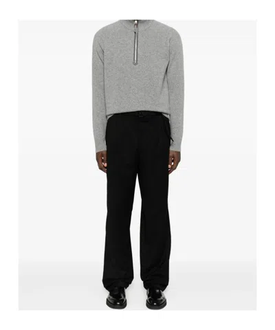 Canali Casual Pants With Belt Loops In Black