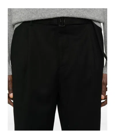 Canali Casual Pants With Belt Loops In Black