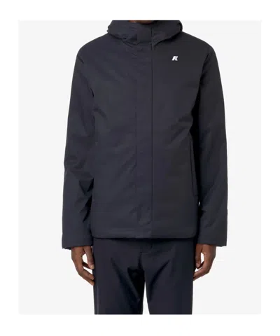 K-way Short Jacket With Adjustable Hood In Multi