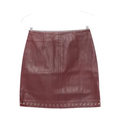 Gimaguas Eyelet-embellished Skirt In Burgundy