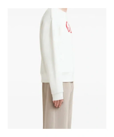 Marni Cartoon-logo Cotton Sweater In Neutral