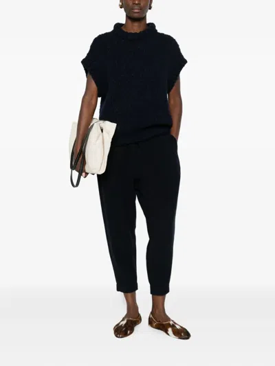 羊绒羊毛针织长裤