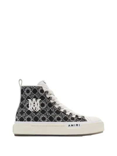 Amiri Monogram High-top Sneakers In Black