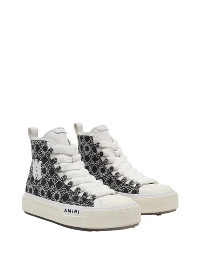 Amiri Monogram High-top Sneakers In Black