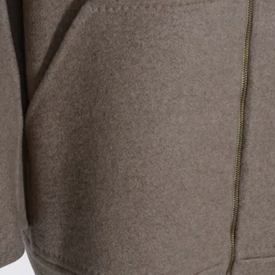 Max Mara Beige Cashmere Gradi Coat In Brown