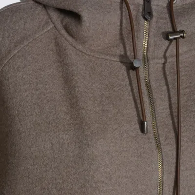 Max Mara Beige Cashmere Gradi Coat In Brown