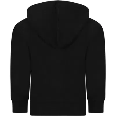 Ralph Lauren Black Sweatshirt For Boy With Pony Logo In Black