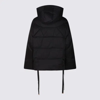 Twinset Hooded Zip-fastening Jacket In Black
