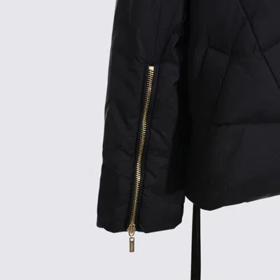 Twinset Hooded Zip-fastening Jacket In Black