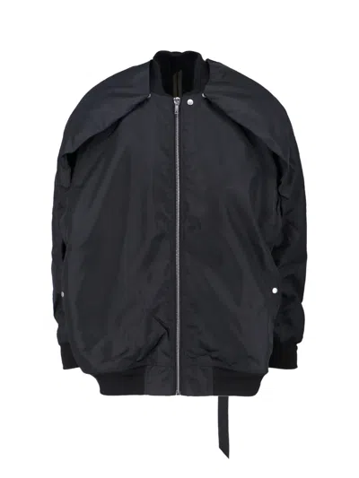 Drkshdw Bomber Jacket Convertible Jumbo Peter Flight In Black