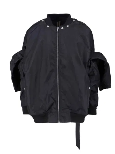 Drkshdw Bomber Jacket Convertible Jumbo Peter Flight In Black