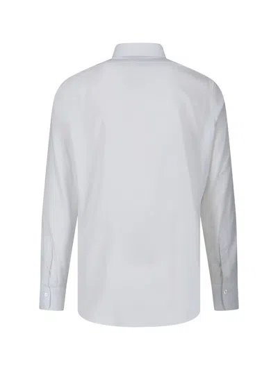 Finamore 1925 Timeless White Button-down Shirt With Structured Collar In White