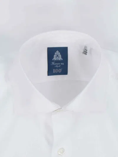 Finamore 1925 Timeless White Button-down Shirt With Structured Collar In White