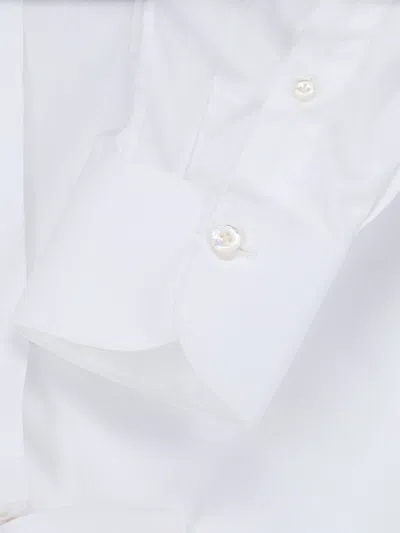 Finamore 1925 Timeless White Button-down Shirt With Structured Collar In White