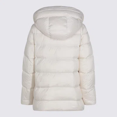 Add Hooded Puffer Coat In White