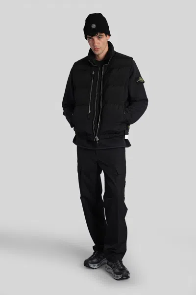 Stone Island Padded Anti-drip Vest In Black