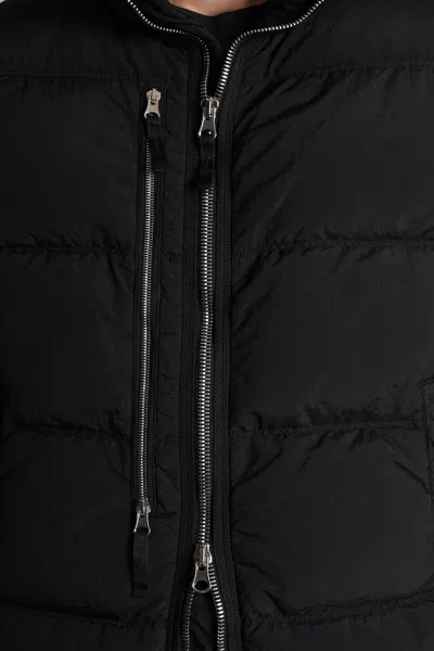 Stone Island Padded Anti-drip Vest In Black