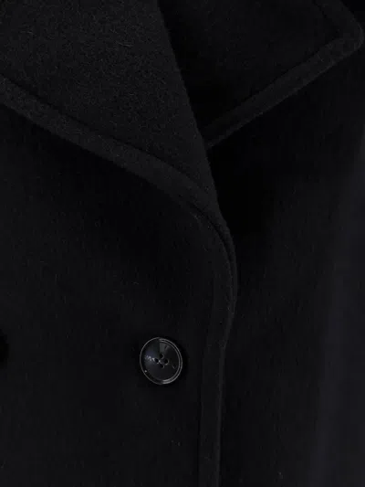 Ivy & Oak Jetta Peacoat In Responsible Virgin Wool In Black