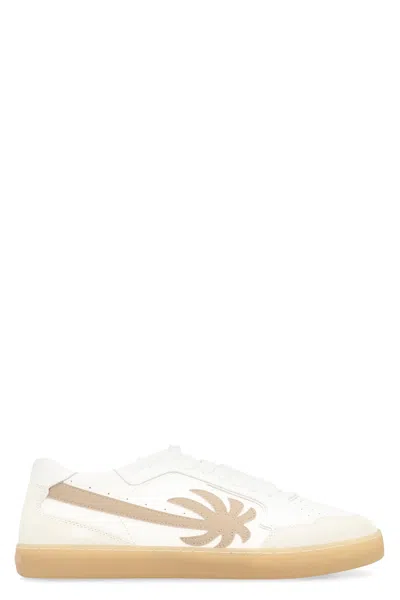 Palm Angels Sneakers Low-top New Palm 1 In Leather In Multi