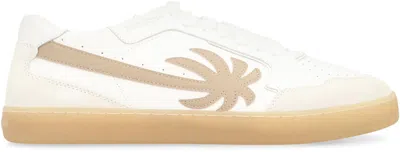Palm Angels Sneakers Low-top New Palm 1 In Leather In Multi