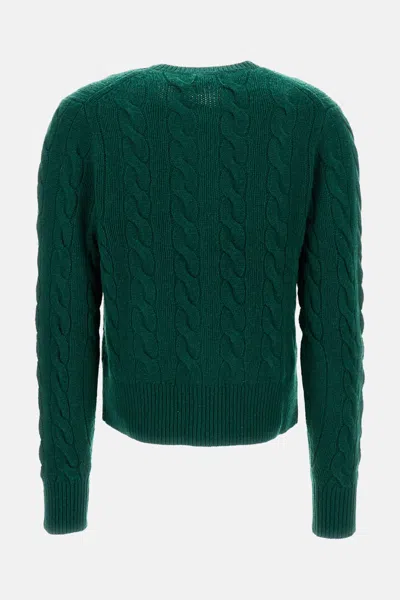Polo Ralph Lauren Cable-knit Cardigan In Green