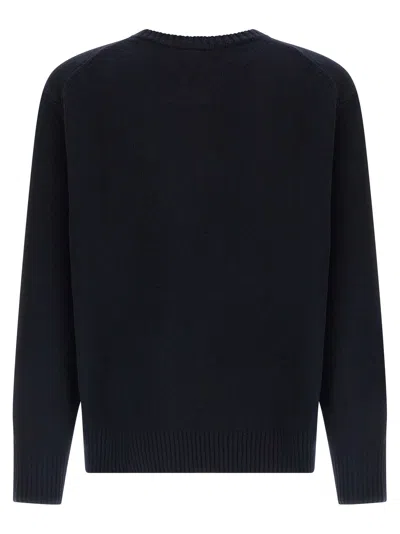 Lacoste Logo Patch Sweater Sweaters And Cardigans Blue In Black