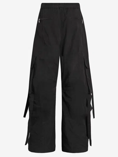 Dolce & Gabbana Waxed Faille Cargo Pants In Black