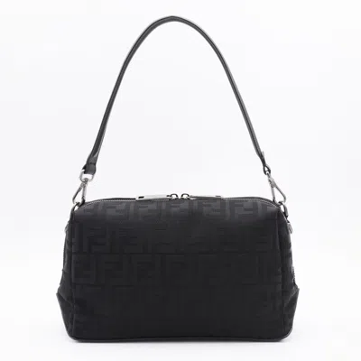 Fendi Men Lui Nylon Messenger Bag In Black